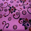 Designable pattern multicolored fabric flocking satin jacquard satin fabric