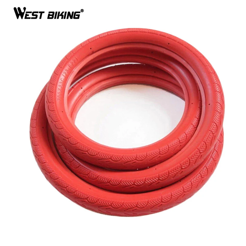 

WEST BIKING 700*23C Bicycle Fixed Gear Free Inflatable Solid Tire Anti-smashing to Prevent Stab Road Bike Tube Tire, Like photo