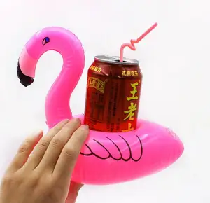 Image of Fashion Design Flamingo Inflatable Cup Holder PVC Swimming Party Floating Drink Holders in Wholesale
