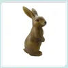 Ceramic rabbit figurine craft
