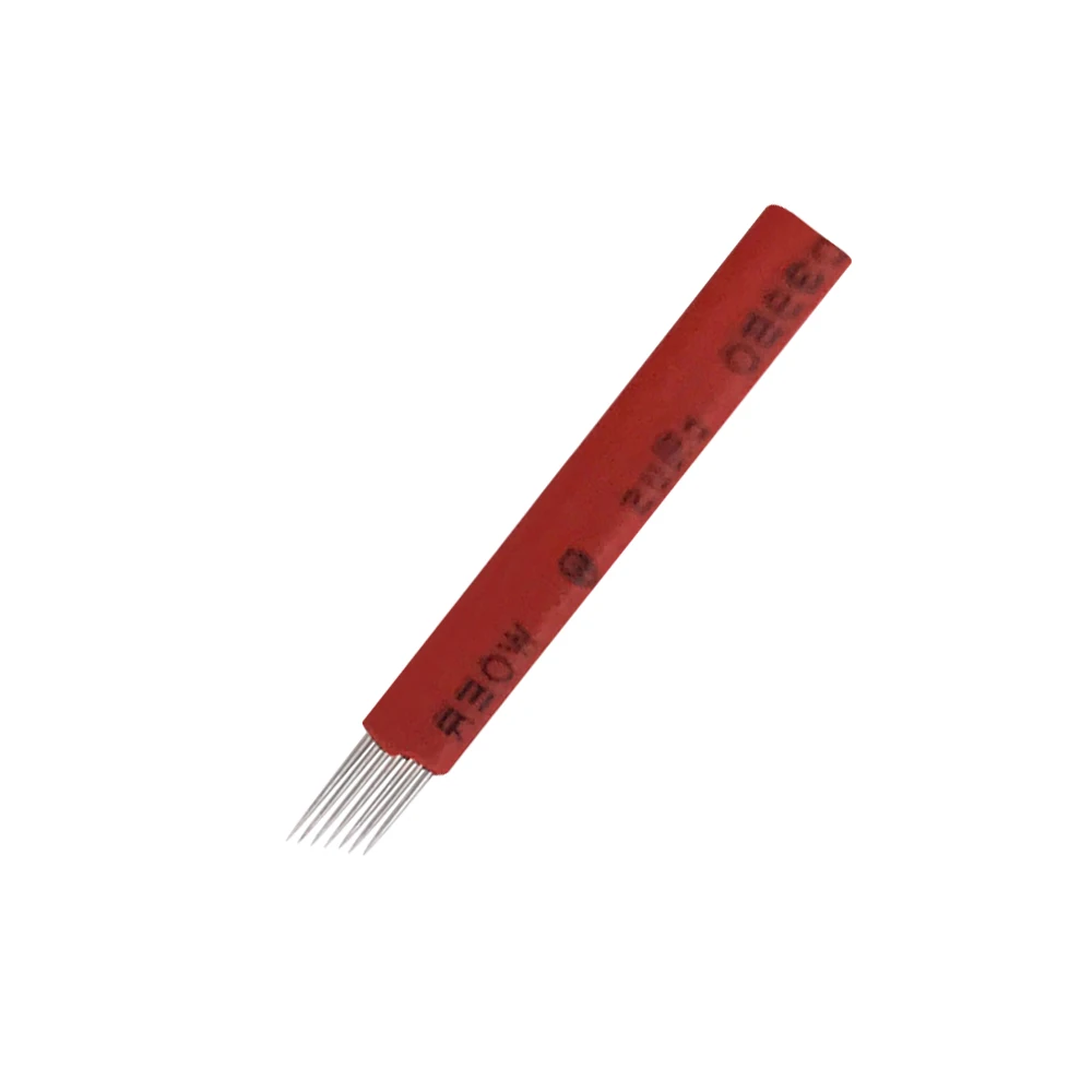 

Supply Tattoo Microblading Red 7Pins Sharping Permanent Makeup Needles