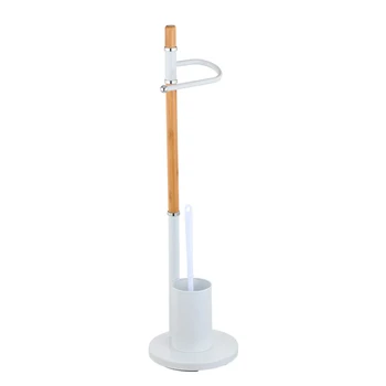 toilet roll holder with brush