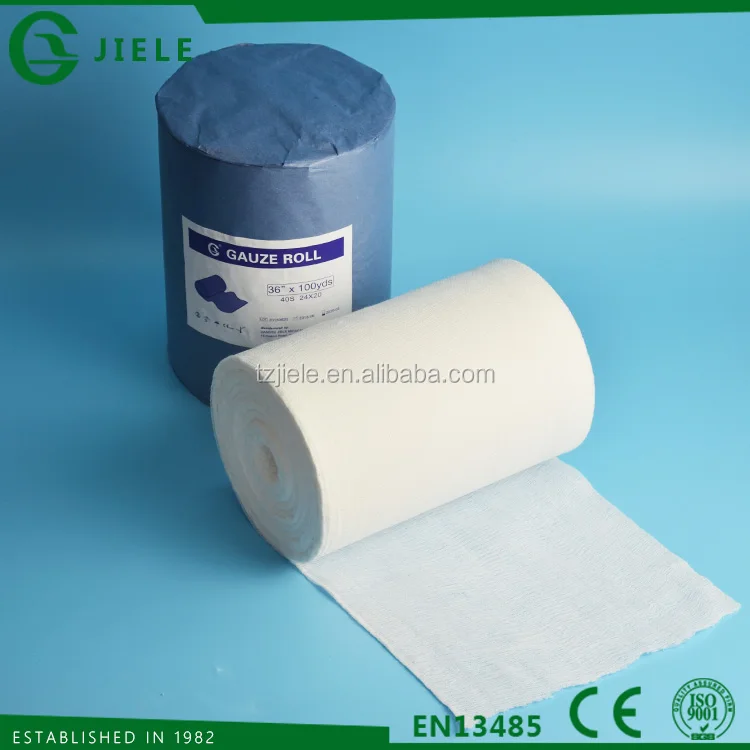 36" X 100yards Cotton Bleached Gauze Roll Buy Bleached Gauze Roll