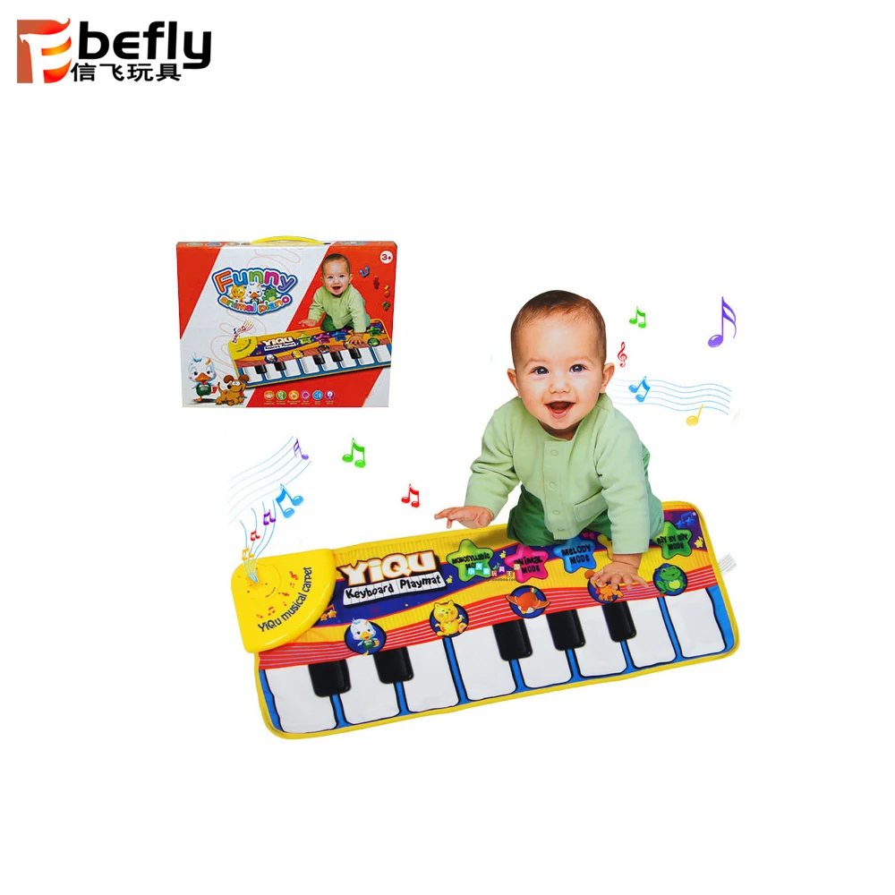 Soft Baby Music Carpet Keyboard Piano Mat For Baby Floor Playmat