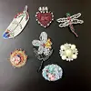 Batch wholesale embroidery embroidery patch sewing ironing plant animal pattern patch high quality pearl micro drill patch