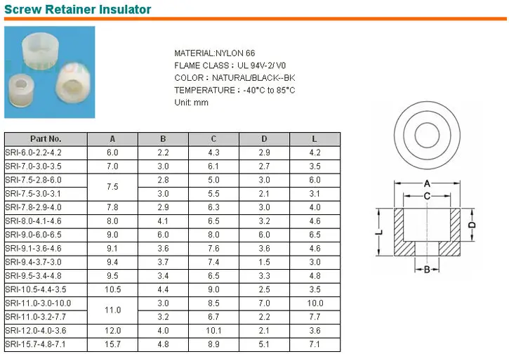 Nylon Transistor Washer Nylon 6/6 Shoulder Washer,Metal Shoulder Washer,Oem Plastic/steel Washer