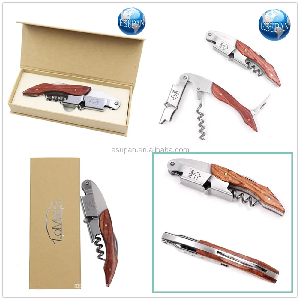 Customized Logo High Quality Wine Bottle Opener Wood Buy Wine Opener