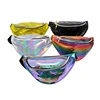 New fanny pack women's handbags Laser rivets purse translucent reflective chest waist bag packs