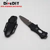 Diving& Swimming Sharp Tip Titanium BCD knife with Line Cutter