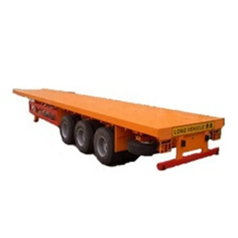 

3 Axles 40 Feet 20ft 40ft Shipping Container Flat Bed Flatbed Semi Trailer For Sale
