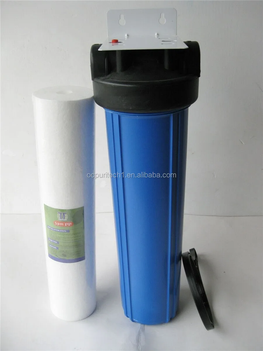 20 Inch reverse osmosis water pretreatment blue water filter housing