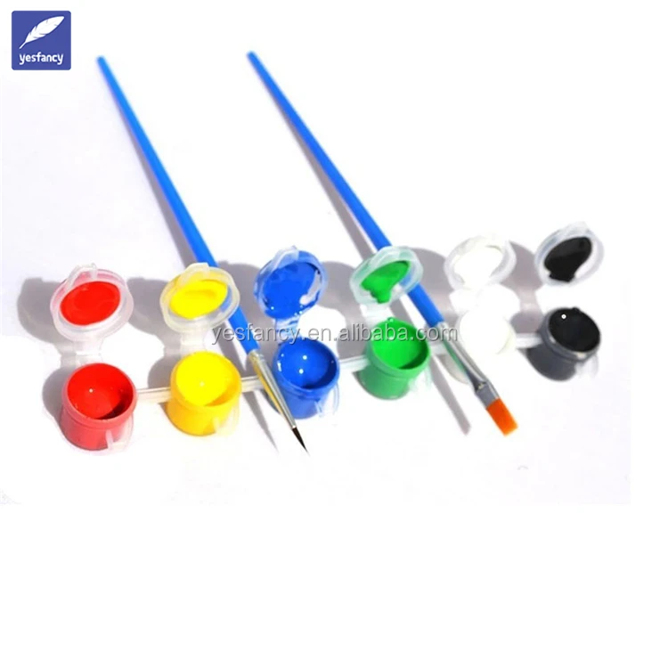 

Customized professional 5ml paint mini pot strip acrylic color paint, 6 colors , can be customized