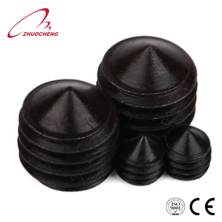 
DIN914 Stock Hexagon socket set screws with cone point 