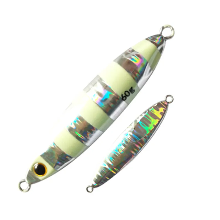 

FUNADAIKO 10g15g20g30g40g60g lead jigging lure Artificial Metal jig Luminous fishing lure fishing bait Sinking Slow jig lure, Colorful