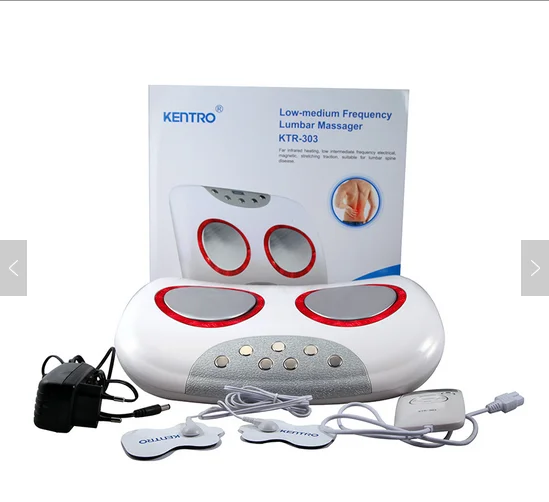 Electronic pulse back massager ems back pain massage machine with