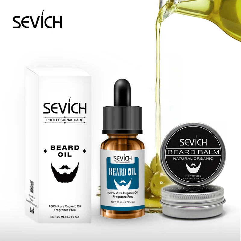

sevich 100% natural organic men beard oil 20ml, Clear