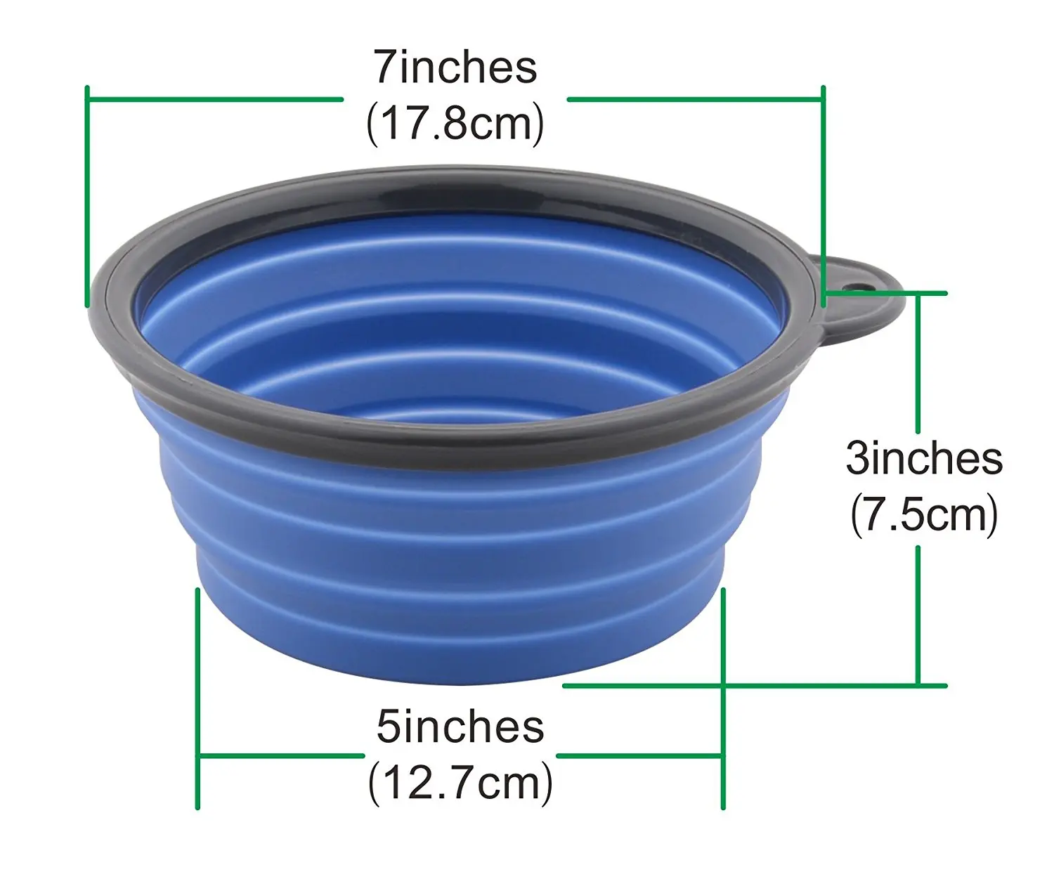 Collapsible Dog Bowl Pet Travel Bowl for Dog Cat Foog Water Easy Foldable Expandable Cup Feeder for Hiking Camping Travelling
