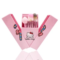 

2020 New Style JY Hello Kitty Pink 8pcs unique makeup brush Multi-functional Beauty Travel Kit