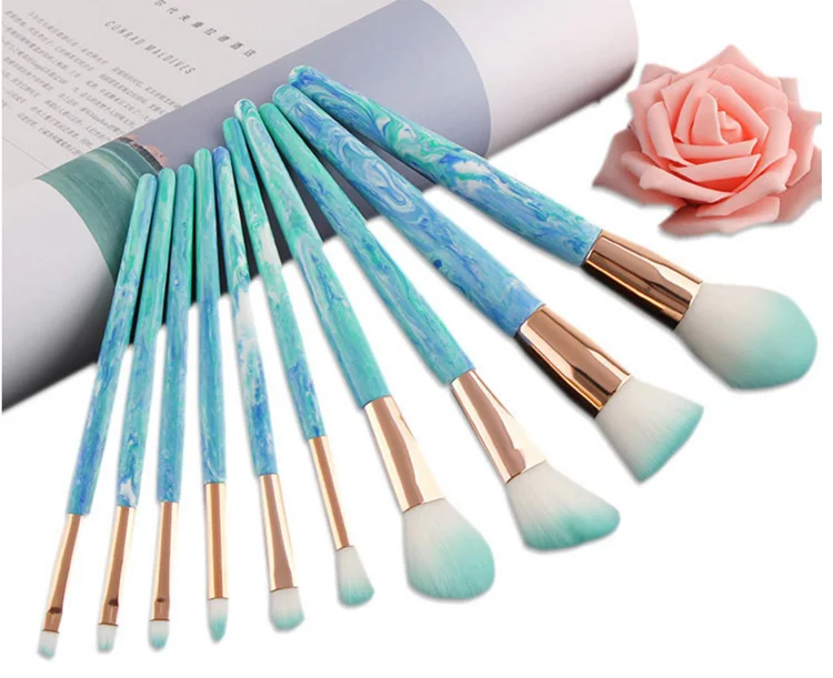 

WENLE Makeup Brush Set 10pcs Beautiful Personalised Makeup Brush Set Made In China, N/a