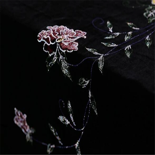 
dyed jacquard metallic silk lurex velvet fabric 