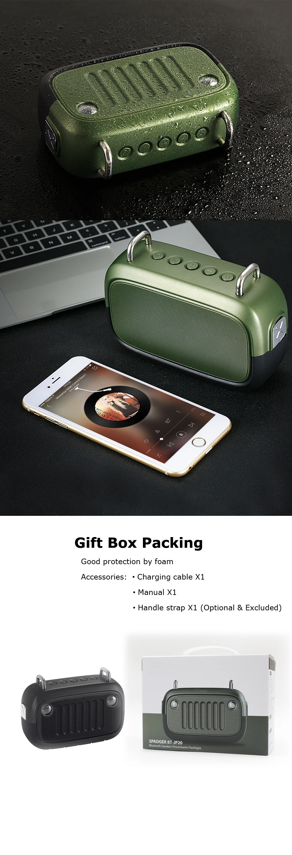 Power Bank Speaker Wireless Speakers With Powerbank - ANKUX.COM