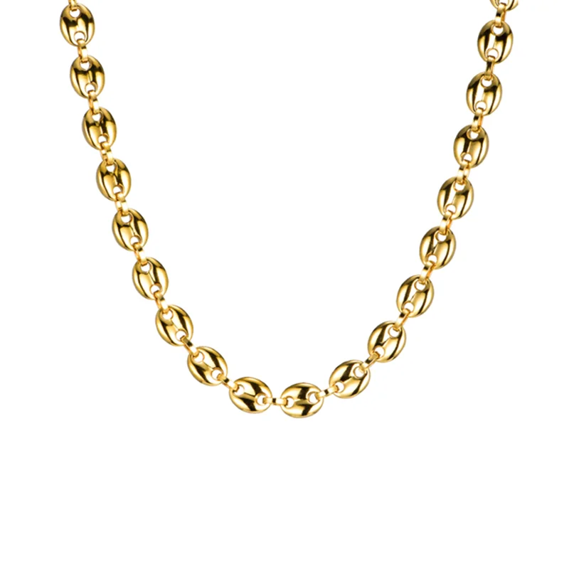

BESHINE Factory Directly Sale Newest Stainless Steel The Coffee Beans Chocker Necklace Chain