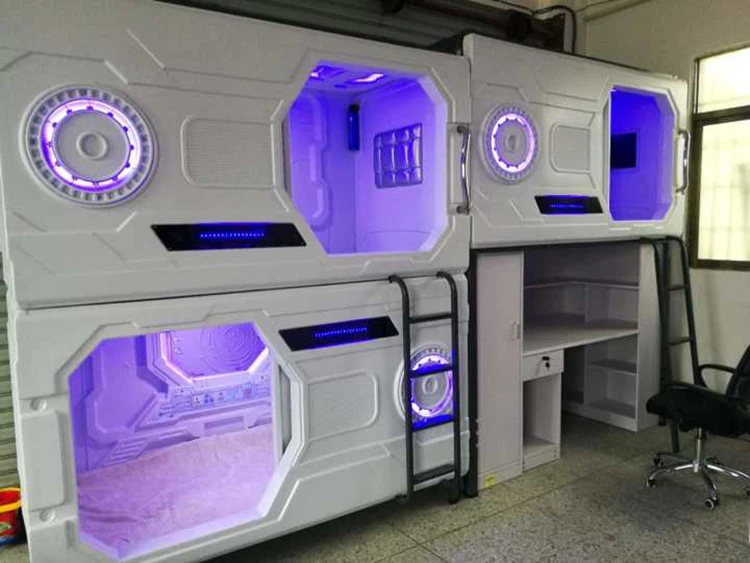 
Hostel furniture divan bed capsule design nap pod capsule hotel resting bed 