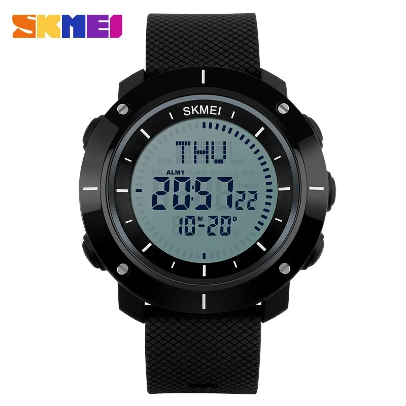 

multifunction skmei 1216 watches men luxury digital led world time sports waterproof diver relojes skmei military compass watch