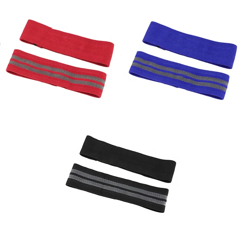 

Amazon hot sellers adjustable hip resistance loop exercise bands with latex, Black;red;blue