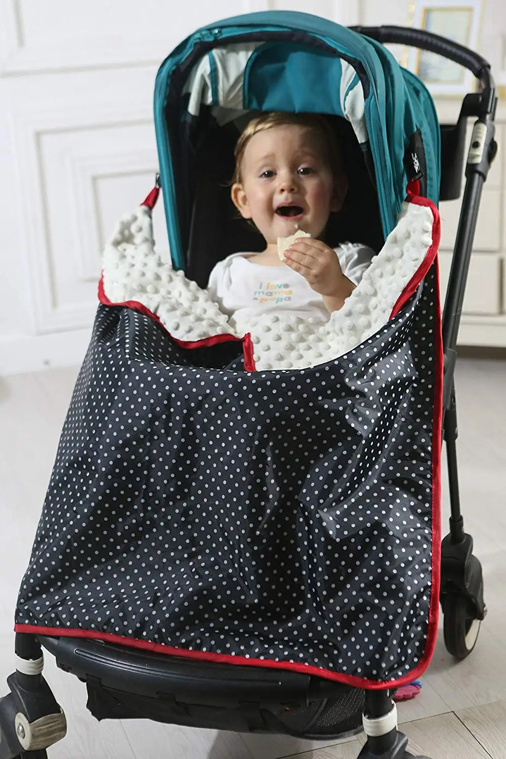 Baby Car Seat Canopy Waterproof Stroller Cover Blankets With Clips