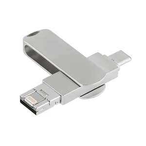 Steel Swivel 3 1 OTG USB Flash Drive