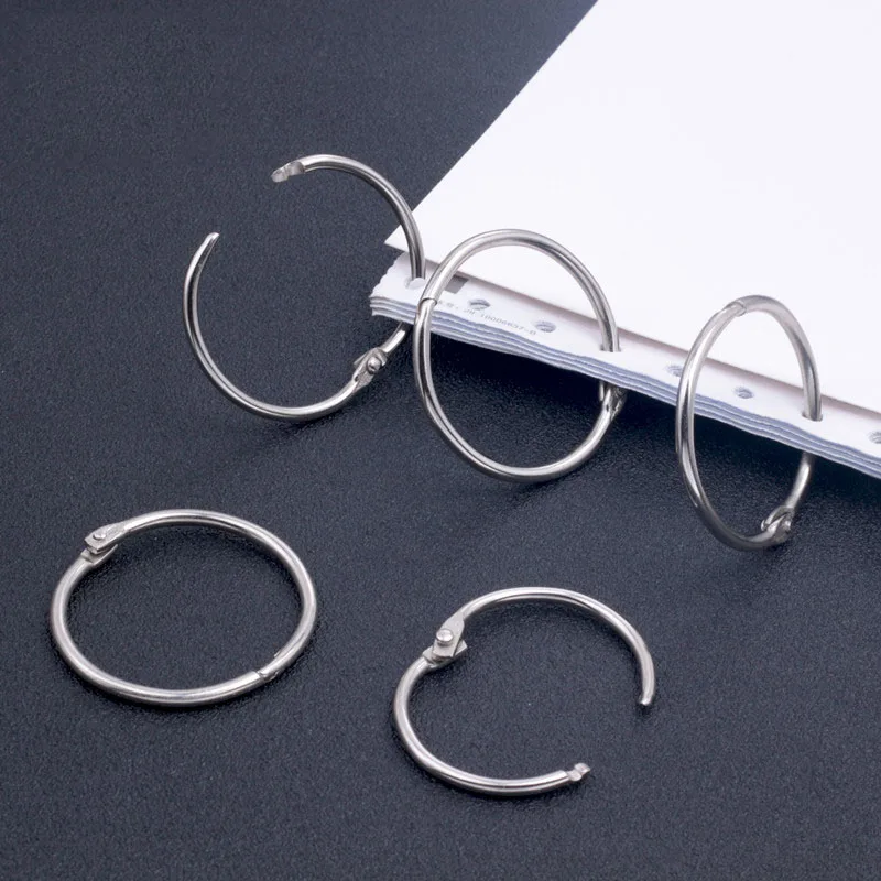 
Factory Price office binding supply loose leaf binder ring steel book binding ring 