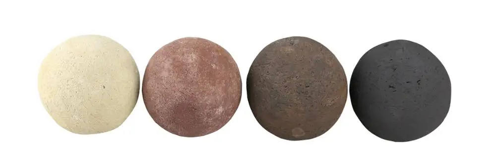 Outdoor Patio Fire Pit Ceramic Balls Fireplace Stone Ceramic Stone