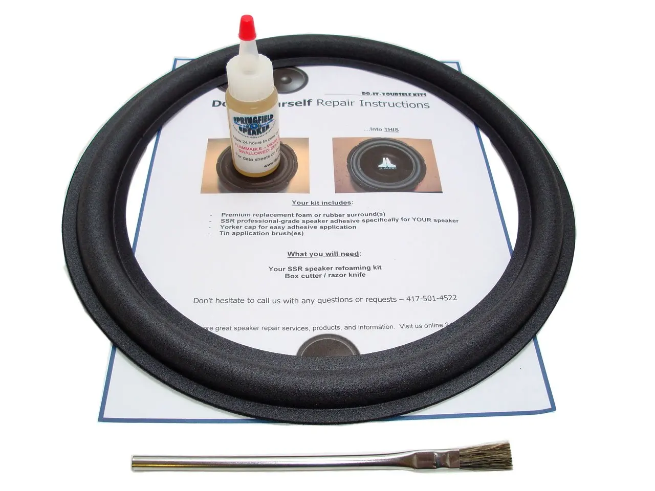 jl audio 12w6v2 foam repair kit