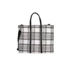 Personalized Red Buffalo Plaid CanvasTote Bag