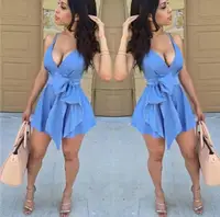 

New Summer Sexy Women Sleeveless Party Dress Evening Casual Mini Dress