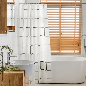 Image of Factory wholesale Hot Selling Cheap Eco-Friendly PEVA Mildew Shower Curtain