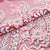 Fancy design 100% polyester embroidered gold stamp bronzed bridal net lace fabric
