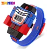 Custom logo Detachable robot shaped skmei 1095 unique gift kids watch