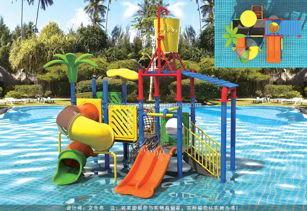 Summer Is Coming Cool Attractive Combined Used Water Amusement Park