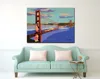 Popular abstract modern San Francisco Golden Gate Bridge famous red paintings