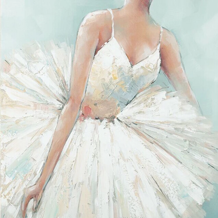  ◦˚ღ ســـجل حضــورك بــلوحه فنية ღ˚◦ - صفحة 44 Fashion-Wall-Art-Decorative-Handmade-Abstract-Ballerina