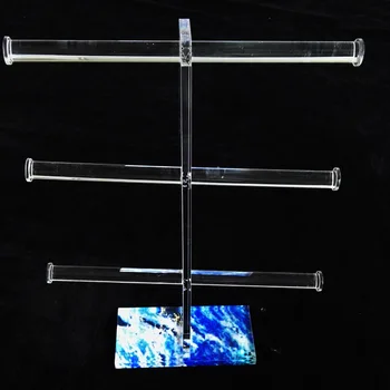 Hot Necklace Clear Bracelet Holder Display 3 Tier Hot Necklace Clear Bracelet Holder Display 3 Tier Stand Jewelry Accessories Unit Set
