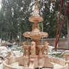 Large water fountains outdoor Stone Carving marble lion stone fountain