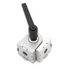 30x30 Die cast zinc alloy pivot joint with locking lever for aluminum extrusion profile