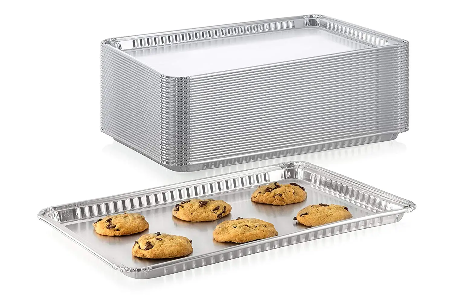 Bake pan. Baking Pan. Pastry Baking on Trays. Aluminum food.