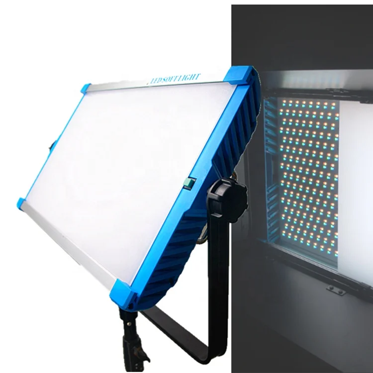 

Yidoblo A-2200c RGB Video Film Light Panel 2800k-9990k Adjustable CRI 95 140w with LCD Screen/Phone APP/DMX, Blue