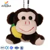 Custom wholesale mini funny stuffed animal toy cute plush keychain monkey for promotion