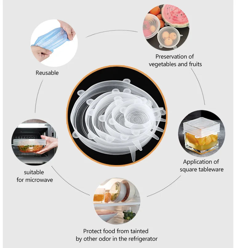 Silicone Stretch Lids