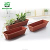 Leizisure outdoor garden plastic 60/70/80 cm large long rectangular floor decoration flower plant pots and planter box